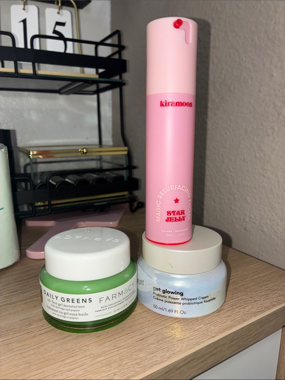 Kiramoon Star Jelly Magic Resurfacing Facial & Daily Greens Gel Moisturizer